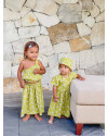 Zeni Baby Dress in Floral Araceli Lime