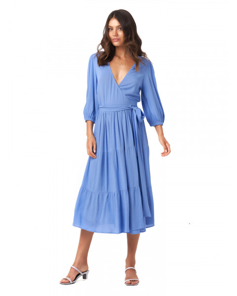 Josephine Dress in Periwinkle Blue