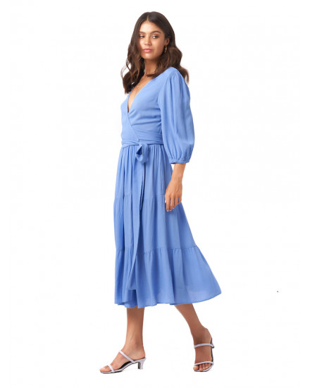 Josephine Dress in Periwinkle Blue
