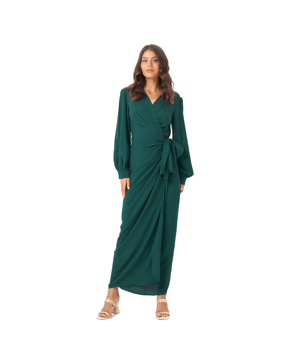 Imaan Dress in Jade Green