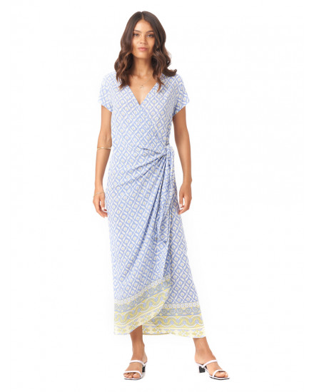 Thekla Dress in Kamala Perwinkle Blue