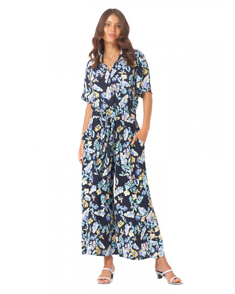Nikita Jumpsuit in Cambria Floral Blue