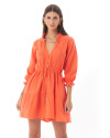 Marley Dress in Coral