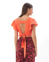 Anya Top in Coral 