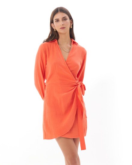 Alanna Dress in Coral