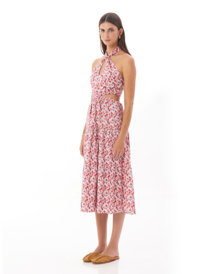 Emerson Dress in Ruby Floral Pink