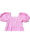 CLAUDIA DRESS IN CHECK PINK