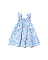 NYLA DRESS IN FLORAL BLUE WHITE