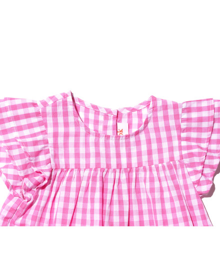 Sandra Top in Check Pink