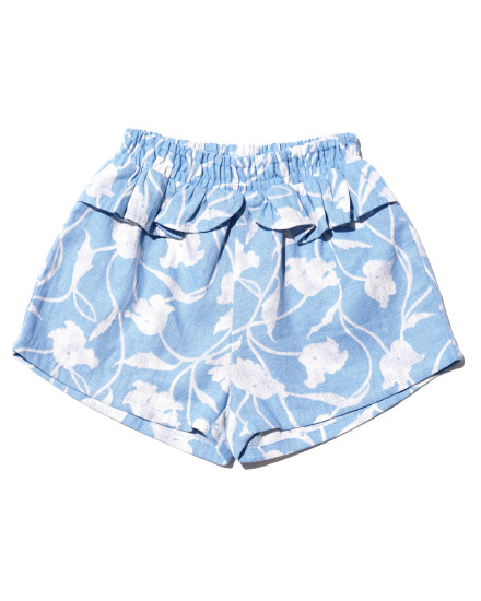 Kali Shorts in Floral Blue White