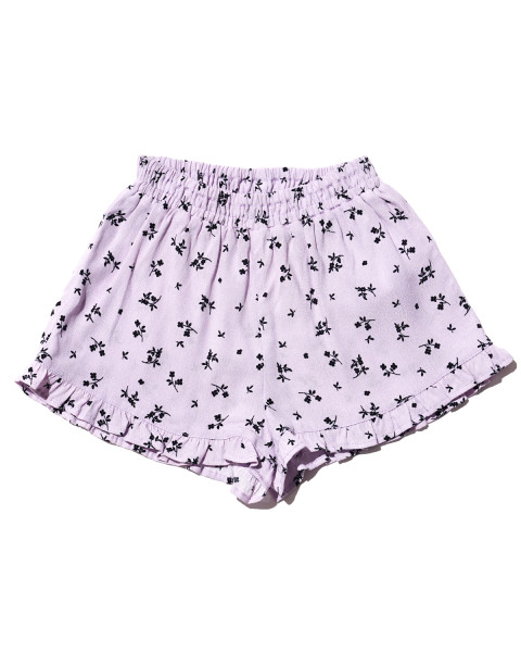 Demi Shorts in Lilac Floral Black