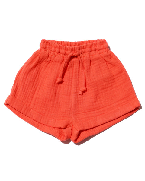 Liam Baby Shorts in Coral