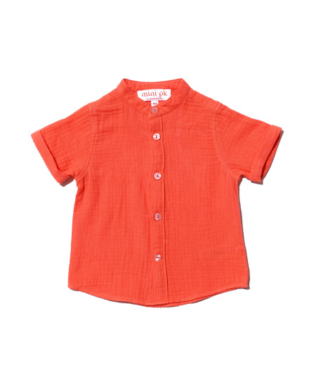 Liam Baby Shirt in Coral
