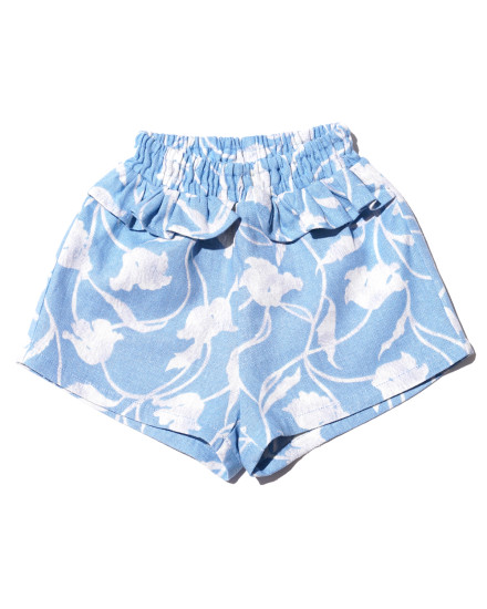 Kali Baby Shorts in Floral Blue White