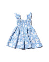 Nyla Baby Dress in Floral Blue White