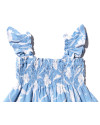 Nyla Baby Dress in Floral Blue White