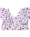 Serena Baby Dress in Lilac Floral Black