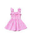 Sarita Baby Dress in Check Pink