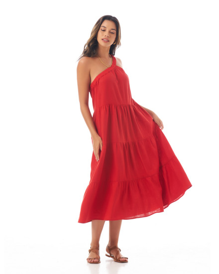 EMORY DRESS IN RED