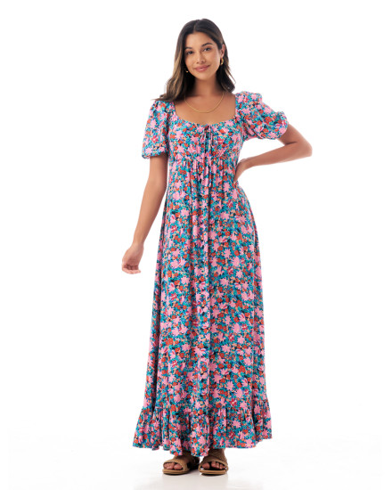 CASSIDY DRESS IN FLORAL MULTICOLOUR