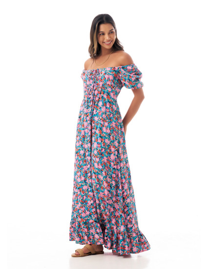 CASSIDY DRESS IN FLORAL MULTICOLOUR