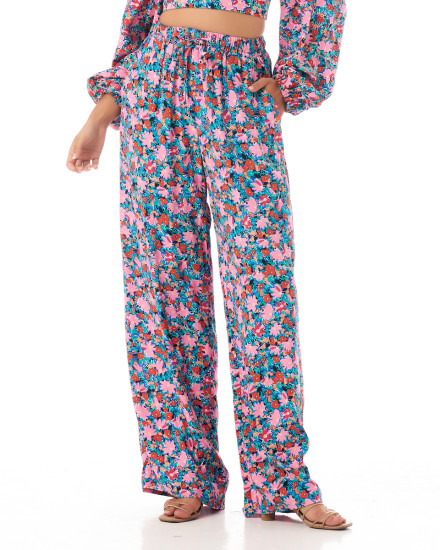 ISLA PANTS IN FLORAL MULTICOLOUR