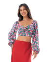 CALEDONIA TOP IN FLORAL MULTICOLOUR