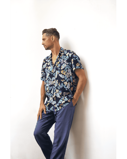 ETHAN SHIRT IN CAMBRIA FLORAL BLUE