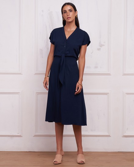 MILLY DRESS IN NAVY