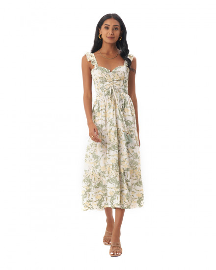 Salara Dress in Isadora Floral Sage