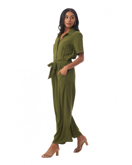 Melissa Jumpsuit in Olive