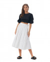 Zerlina Skirt In Linen White