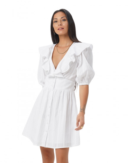 Simona Dress in White